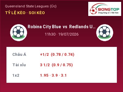 Nhận định kèo Robina City Blue vs Redlands United FC 11h30 ngày 19/07 – Khó cho đội khách