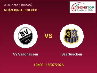Nhận định kèo SV Sandhausen vs Saarbrucken 19h00 ngày 18/07 – Chủ nhà sáng cửa