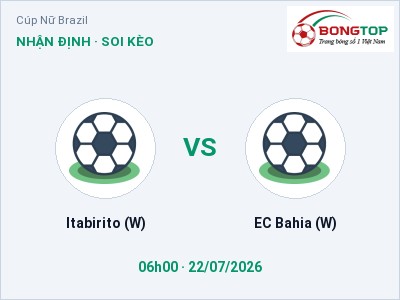 Soi kèo, dự đoán Itabirito (W) vs EC Bahia (W) 06h00 ngày 22/07: Ba điểm ở lại?