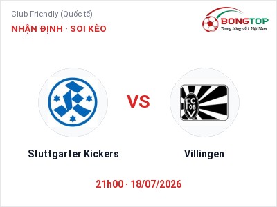 Soi kèo, dự đoán Stuttgarter Kickers vs Villingen 21h00 ngày 18/07: Ba điểm ở lại?