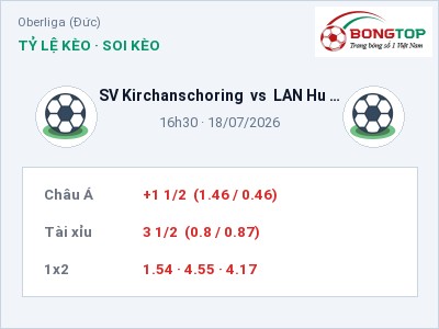 Nhận định kèo SV Kirchanschoring vs LAN Hu Hu 16h30 ngày 18/07 – Chủ nhà sáng cửa