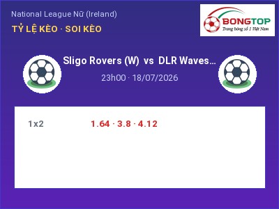 Soi kèo, dự đoán Sligo Rovers (W) vs DLR Waves (W) 23h00 ngày 18/07: Ba điểm ở lại?