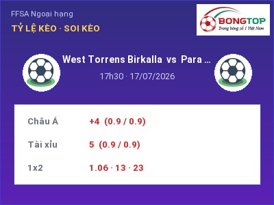 Nhận định West Torrens Birkalla vs Para Hills Knlghts SC, 17h30 ngày 17/07: Soi kèo FFSA Ngoại hạng