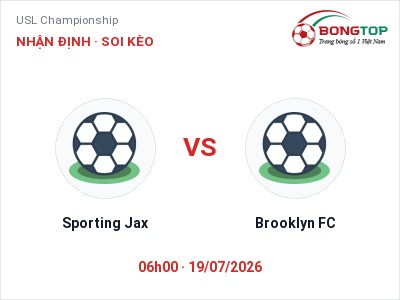 Soi kèo Sporting Jax vs Brooklyn FC 06h00 ngày 19/07: Chủ nhà gặp khó