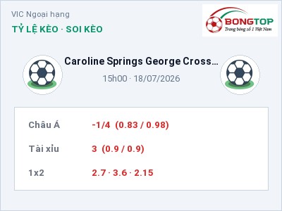 Soi kèo, dự đoán Caroline Springs George Cross vs Melbourne Heart (Youth) 15h00 ngày 18/07: Đội khách sáng cửa