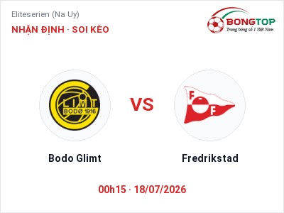 Soi kèo Bodo Glimt vs Fredrikstad 00h15 ngày 18/07: Khó cho đội khách
