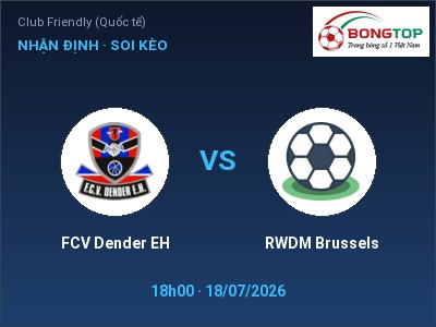 Soi kèo, dự đoán FCV Dender EH vs RWDM Brussels 18h00 ngày 18/07: Khó cho đội khách