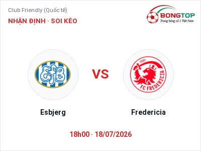 Nhận định kèo Esbjerg vs Fredericia 18h00 ngày 18/07 – Khách lấn chủ