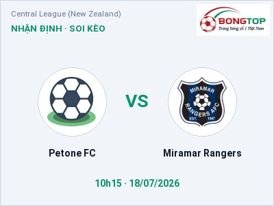 Soi kèo, dự đoán Petone FC vs Miramar Rangers 10h15 ngày 18/07: Đội khách sáng cửa