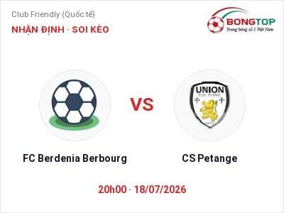 Nhận định bóng đá FC Berdenia Berbourg vs CS Petange (20h00, 18/07): Cửa trên gọi tên chủ nhà