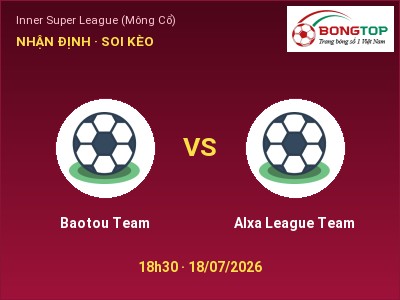 Nhận định Baotou Team vs Alxa League Team, 18h30 ngày 18/07: Soi kèo Inner Super League (Mông Cổ)