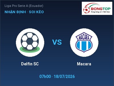 Nhận định kèo Delfin SC vs Macara 07h00 ngày 18/07 – Khách lấn chủ