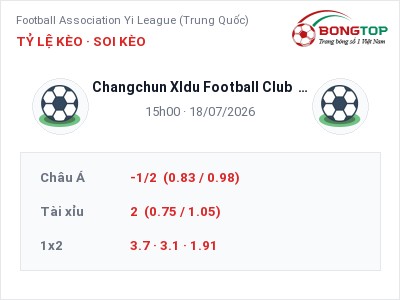 Soi kèo Changchun XIdu Football Club vs Shanghai Port B 15h00 ngày 18/07: Đội khách sáng cửa