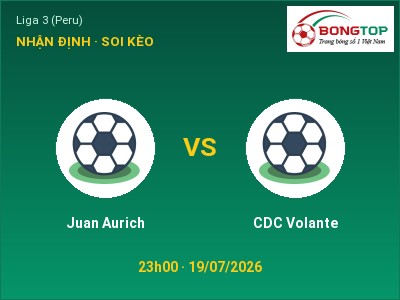 Nhận định bóng đá Juan Aurich vs CDC Volante (23h00, 19/07): Cửa trên gọi tên chủ nhà