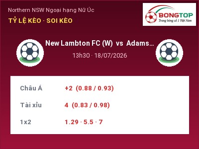 Nhận định kèo New Lambton FC (W) vs Adamstown Rosebud (W) 13h30 ngày 18/07 – Cửa trên gọi tên chủ nhà